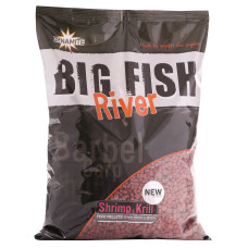 Пеллетс Dynamite Baits Big Fish River Pellets -Shrimp & Krill 4 6 8mm 1.8kg