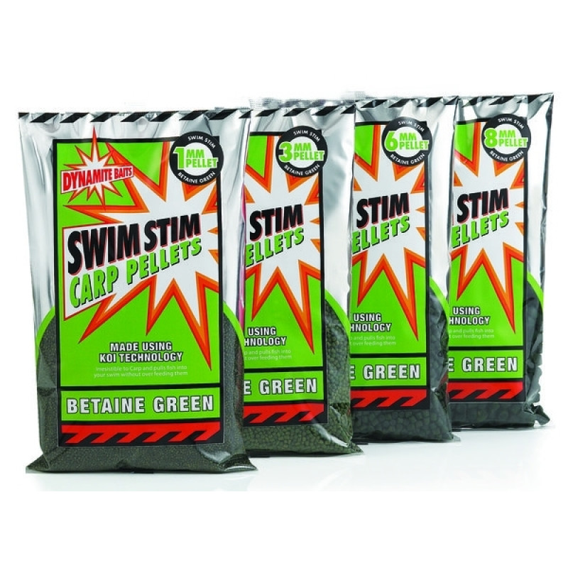 Пеллетс Dynamite Baits Swimstim Green 8mm 900g (DY102)