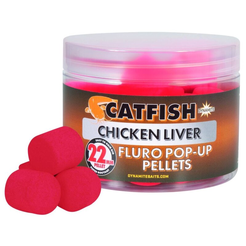 Пеллетс Catfish Chicken Liver Fluro Pop-Up Pellets 22mm - DY868